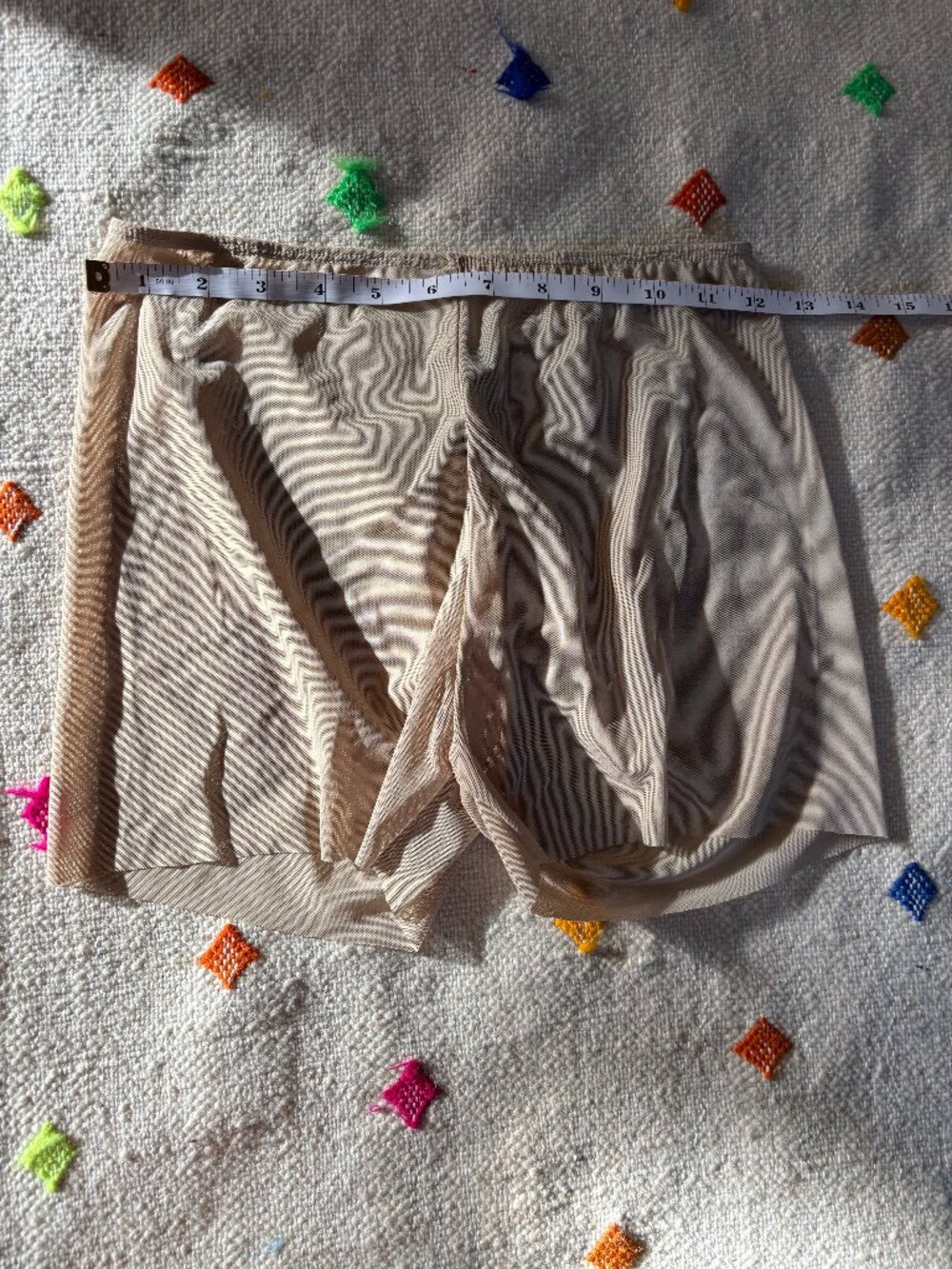 Like New Harna Mesh Dance Shorts  -  Nude, Size M (Fits size S)